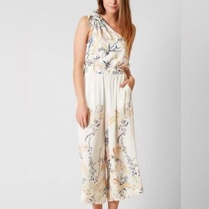 FREE PEOPLE Island Time one shoulder cropped jumpsuit - size small